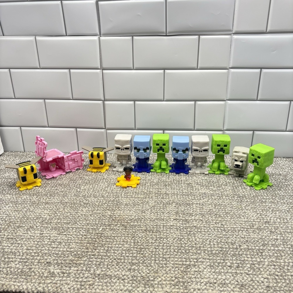 Minecraft 2025 McDonald's Toys Assorted Bee Creeper More Party Decorations